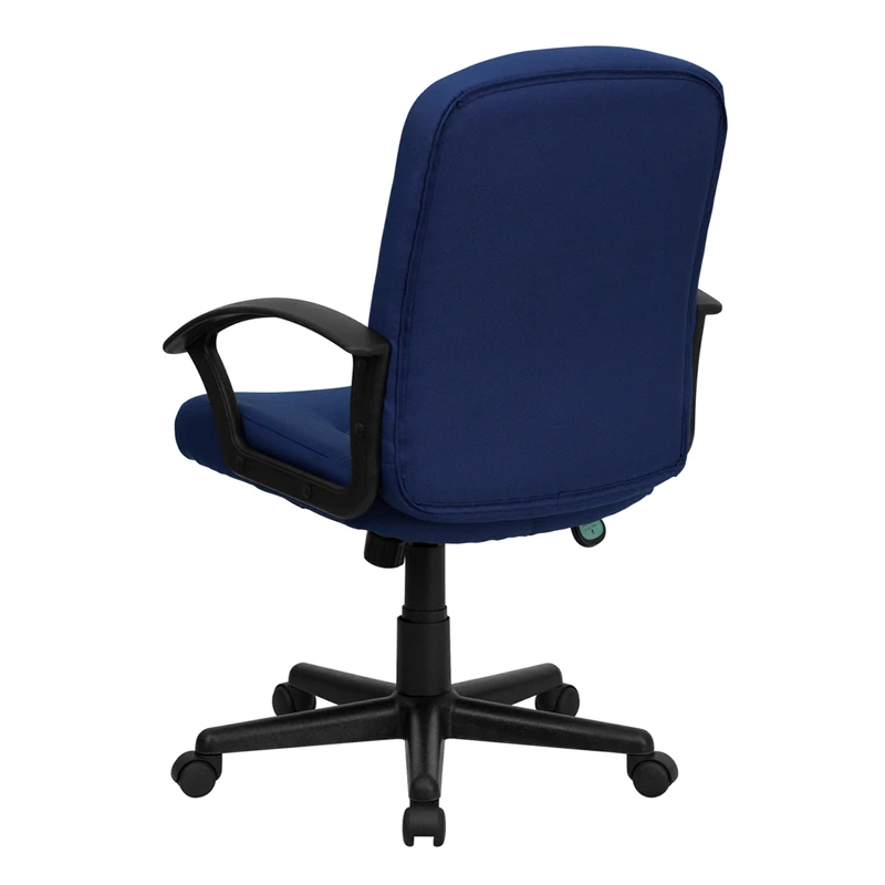 Mid-Back Navy Fabric Executive Swivel Chair With Nylon Arms - By Flash Furniture - Madison Seating 7 Mid-Back Navy Fabric Executive Swivel Chair With Nylon Arms - By Flash Furniture - Madison Seating - Image 5