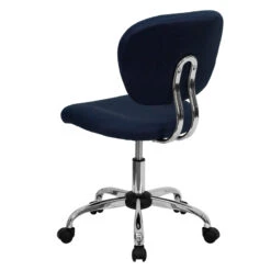 Mid-Back Navy Mesh Swivel Task Chair With Chrome Base - By Flash Furniture - Madison Seating -Executive Chairs Sales Mid Back Navy Mesh Swivel Task Chair with Chrome Base by Flash Furniture 2