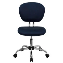 Mid-Back Navy Mesh Swivel Task Chair With Chrome Base - By Flash Furniture - Madison Seating -Executive Chairs Sales Mid Back Navy Mesh Swivel Task Chair with Chrome Base by Flash Furniture 3