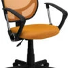 Mid-Back Orange Mesh Swivel Task Chair With Arms - By Flash Furniture - Madison Seating 1 Mid-Back Orange Mesh Swivel Task Chair With Arms - By Flash Furniture - Madison Seating -Executive Chairs Sales Mid Back Orange Mesh Swivel Task Chair with Arms by Flash Furniture