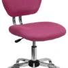 Mid-Back Pink Mesh Swivel Task Chair With Chrome Base - By Flash Furniture - Madison Seating -Executive Chairs Sales Mid Back Pink Mesh Swivel Task Chair with Chrome Base by Flash Furniture