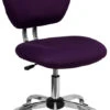 Mid-Back Purple Mesh Swivel Task Chair With Chrome Base - By Flash Furniture - Madison Seating -Executive Chairs Sales Mid Back Purple Mesh Swivel Task Chair with Chrome Base by Flash Furniture