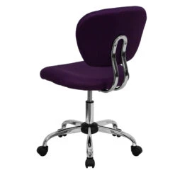 Mid-Back Purple Mesh Swivel Task Chair With Chrome Base - By Flash Furniture - Madison Seating -Executive Chairs Sales Mid Back Purple Mesh Swivel Task Chair with Chrome Base by Flash Furniture 2