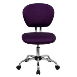 Mid-Back Purple Mesh Swivel Task Chair With Chrome Base - By Flash Furniture - Madison Seating -Executive Chairs Sales Mid Back Purple Mesh Swivel Task Chair with Chrome Base by Flash Furniture 3