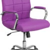 Mid-Back Purple Vinyl Executive Swivel Chair With Chrome Base And Arms - By Flash Furniture - Madison Seating 1 Mid-Back Purple Vinyl Executive Swivel Chair With Chrome Base And Arms - By Flash Furniture - Madison Seating -Executive Chairs Sales Mid Back Purple Vinyl Executive Swivel Chair with Chrome Base and Arms by Flash Furniture