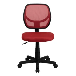 Mid-Back Red Mesh Swivel Task Chair - By Flash Furniture - Madison Seating -Executive Chairs Sales Mid Back Red Mesh Swivel Task Chair by Flash Furniture 5