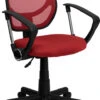 Mid-Back Red Mesh Swivel Task Chair With Arms - By Flash Furniture - Madison Seating -Executive Chairs Sales Mid Back Red Mesh Swivel Task Chair with Arms by Flash Furniture