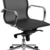 Mid-Back Transparent Black Mesh Executive Swivel Chair With Synchro-Tilt Mechanism And Arms - By Flash Furniture - Madison Seating -Executive Chairs Sales Mid Back Transparent Black Mesh Executive Swivel Chair with Synchro Tilt Mechanism and Arms by Flash Furniture