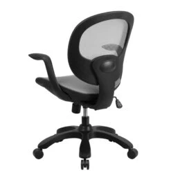 Mid-Back Transparent White Mesh Swivel Task Chair With Seat Slider, Ratchet Back And Arms - By Flash Furniture - Madison Seating -Executive Chairs Sales Mid Back Transparent White Mesh Swivel Task Chair with Seat Slider Ratchet Back and Arms by Flash Furniture 2