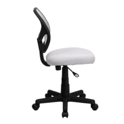 Mid-Back White Mesh Swivel Task Chair - By Flash Furniture - Madison Seating -Executive Chairs Sales Mid Back White Mesh Swivel Task Chair by Flash Furniture 1