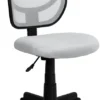 Mid-Back White Mesh Swivel Task Chair - By Flash Furniture - Madison Seating -Executive Chairs Sales Mid Back White Mesh Swivel Task Chair by Flash Furniture