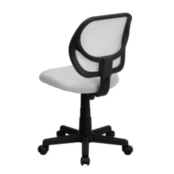 Mid-Back White Mesh Swivel Task Chair - By Flash Furniture - Madison Seating -Executive Chairs Sales Mid Back White Mesh Swivel Task Chair by Flash Furniture 2