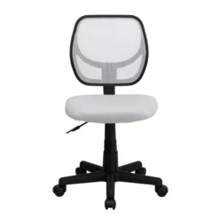 Mid-Back White Mesh Swivel Task Chair - By Flash Furniture - Madison Seating -Executive Chairs Sales Mid Back White Mesh Swivel Task Chair by Flash Furniture 3
