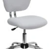 Mid-Back White Mesh Swivel Task Chair With Chrome Base - By Flash Furniture - Madison Seating -Executive Chairs Sales Mid Back White Mesh Swivel Task Chair with Chrome Base by Flash Furniture