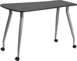 Mobile Black Computer Desk - By Flash Furniture - Madison Seating