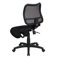 Mobile Ergonomic Kneeling Swivel Task Chair With Black Mesh Back - By Flash Furniture - Madison Seating -Executive Chairs Sales Mobile Ergonomic Kneeling Swivel Task Chair with Black Mesh Back by Flash Furniture 4