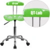 Personalized Vibrant Apple Green And Chrome Swivel Task Chair With Tractor Seat - By Flash Furniture - Madison Seating -Executive Chairs Sales Personalized Vibrant Apple Green and Chrome Swivel Task Chair with Tractor Seat by Flash Furniture 1