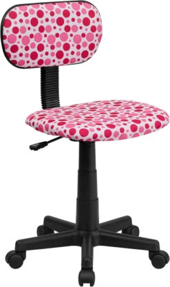 Pink Dot Printed Swivel Task Chair - By Flash Furniture - Madison Seating
