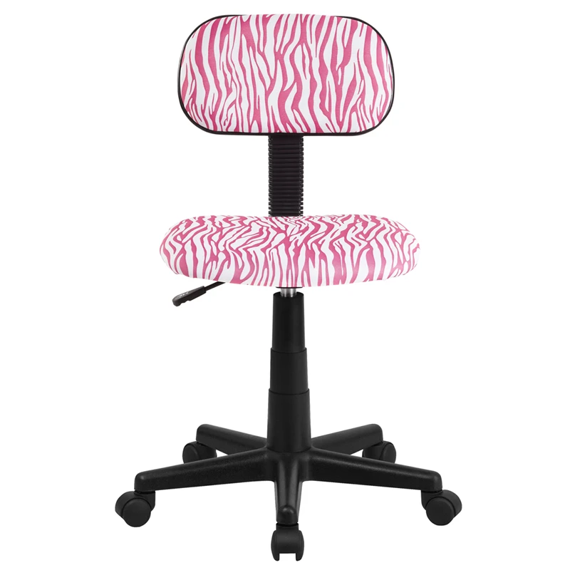 Pink And White Zebra Print Swivel Task Chair - By Flash Furniture - Madison Seating 6 Pink And White Zebra Print Swivel Task Chair - By Flash Furniture - Madison Seating - Image 4