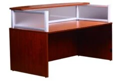 Reception Desk With Cherry Finish By Boss Office Products - Madison Seating