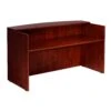 Reception Desk With Mahogany Finish By Boss Office Products - Madison Seating -Executive Chairs Sales Reception Desk with Mahogany Finish by Boss Office Products