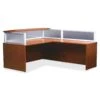 Reception Desk With Return Cherry Finish By Boss Office Products - Madison Seating 2 Reception Desk With Return Cherry Finish By Boss Office Products - Madison Seating -Executive Chairs Sales Reception Desk with Return Cherry Finish by Boss Office Products