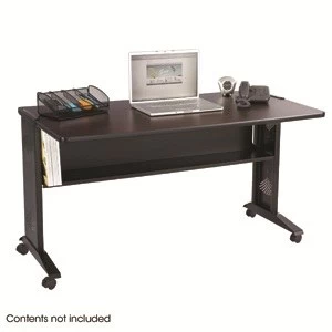 Safco 54"W Reversible Top Mobile Computer Desk - Madison Seating 2 Safco 54"W Reversible Top Mobile Computer Desk - Madison Seating