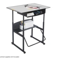 Safco AlphaBetter Desk 36 X 24 With Premium Top & Book Box - Madison Seating