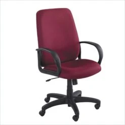 Safco Poise Burgundy Executive High-Back Office Chair - Madison Seating