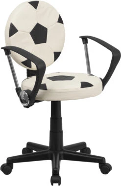 Soccer Swivel Task Chair With Arms - By Flash Furniture - Madison Seating
