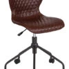 Somerset Home And Office Upholstered Task Chair In Brown Vinyl By Flash Furniture - Madison Seating -Executive Chairs Sales Somerset Home and Office Upholstered Task Chair in Brown Vinyl by Flash Furniture
