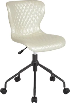 Somerset Home And Office Upholstered Task Chair In Ivory Vinyl By Flash Furniture - Madison Seating