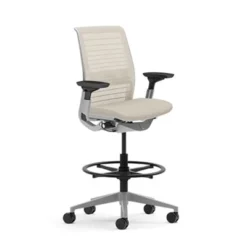 Steelcase Think Drafting Stools With 3D Knit Back - Madison Seating