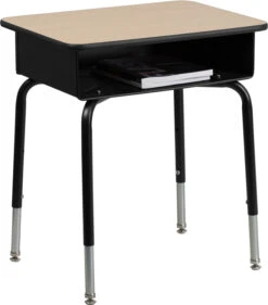 Student Desk With Open Front Metal Book Box - By Flash Furniture - Madison Seating