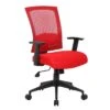 Task Chair With Red Mesh Upholstery By Boss Office Products - Madison Seating -Executive Chairs Sales Task Chair with Red Mesh Upholstery by Boss Office Products