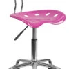 Vibrant Candy Heart And Chrome Swivel Task Chair With Tractor Seat - By Flash Furniture - Madison Seating -Executive Chairs Sales Vibrant Candy Heart and Chrome Swivel Task Chair with Tractor Seat by Flash Furniture