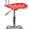 Vibrant Red And Chrome Swivel Task Chair With Tractor Seat - By Flash Furniture - Madison Seating 1 Vibrant Red And Chrome Swivel Task Chair With Tractor Seat - By Flash Furniture - Madison Seating -Executive Chairs Sales Vibrant Red and Chrome Swivel Task Chair with Tractor Seat by Flash Furniture