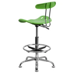 Vibrant Spicy Lime And Chrome Drafting Stool With Tractor Seat - By Flash Furniture - Madison Seating 11 Vibrant Spicy Lime And Chrome Drafting Stool With Tractor Seat - By Flash Furniture - Madison Seating -Executive Chairs Sales Vibrant Spicy Lime and Chrome Drafting Stool with Tractor Seat by Flash Furniture 2