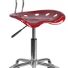 Vibrant Wine Red And Chrome Swivel Task Chair With Tractor Seat - By Flash Furniture - Madison Seating 2 Vibrant Wine Red And Chrome Swivel Task Chair With Tractor Seat - By Flash Furniture - Madison Seating -Executive Chairs Sales Vibrant Wine Red and Chrome Swivel Task Chair with Tractor Seat by Flash Furniture