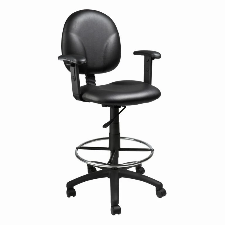 Executive Chairs Sales -Executive Chairs Sales Caressoft Drafting Stool with Adjustable Arms by Boss Office Products 768x768 1